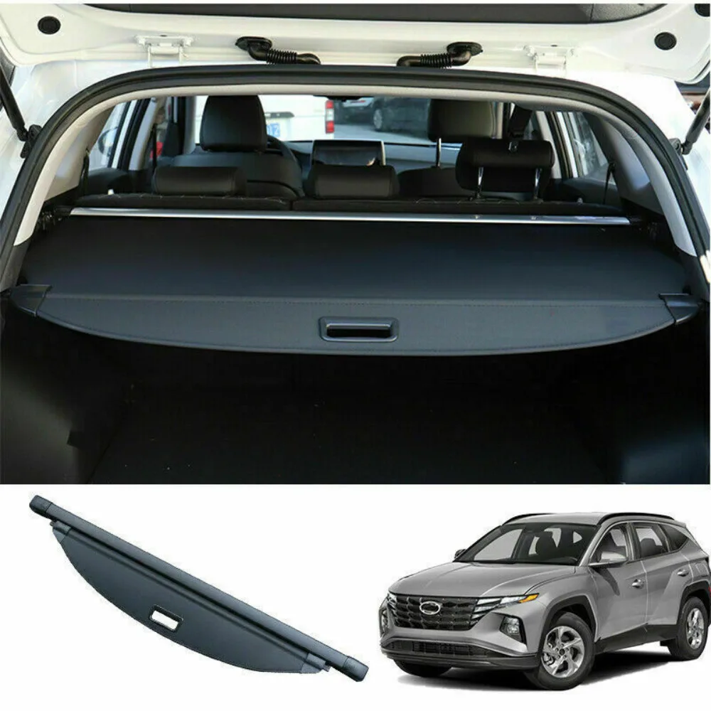 

For Hyundai Tucson 2022 Retractable Rear Trunk Cargo Cover Security Shield Shade