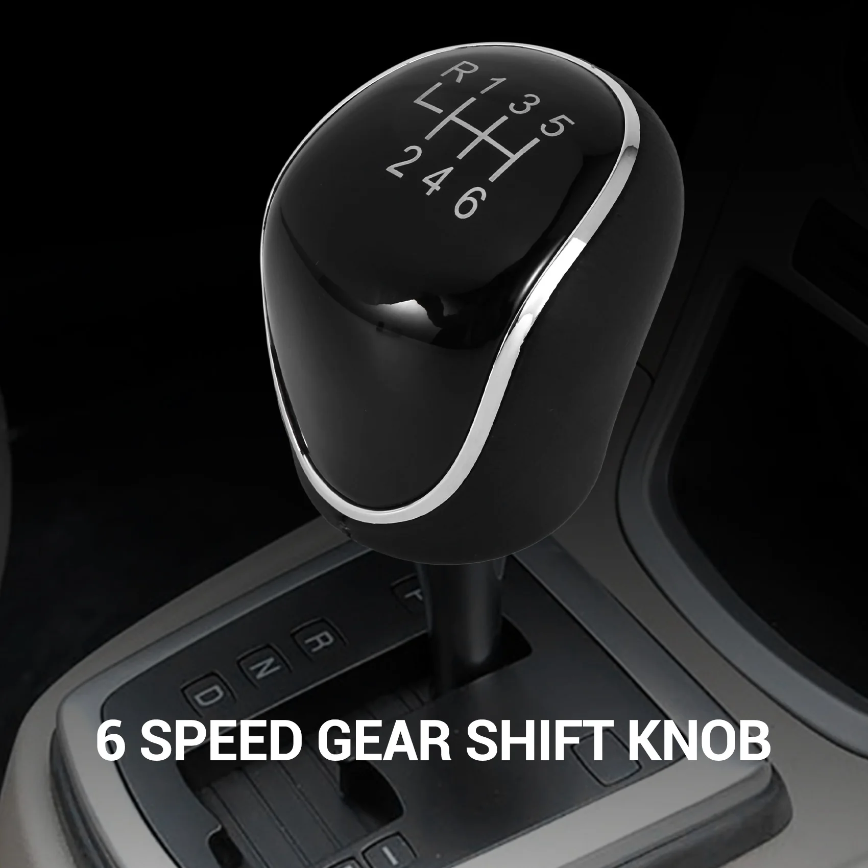 6 Speed Car PU Leather Gear Shift Knob Shift Lever for Ford Mondeo IV S-MAX C-MAX Transit Focus MK3 MK4 Kuga