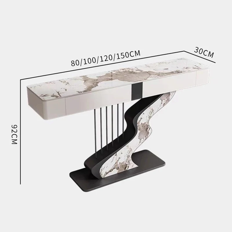 Luxury Console Table Design Decor Entryways Table Modern Storage Drawers Furniture Entrance Console Living Room Furniture image 2