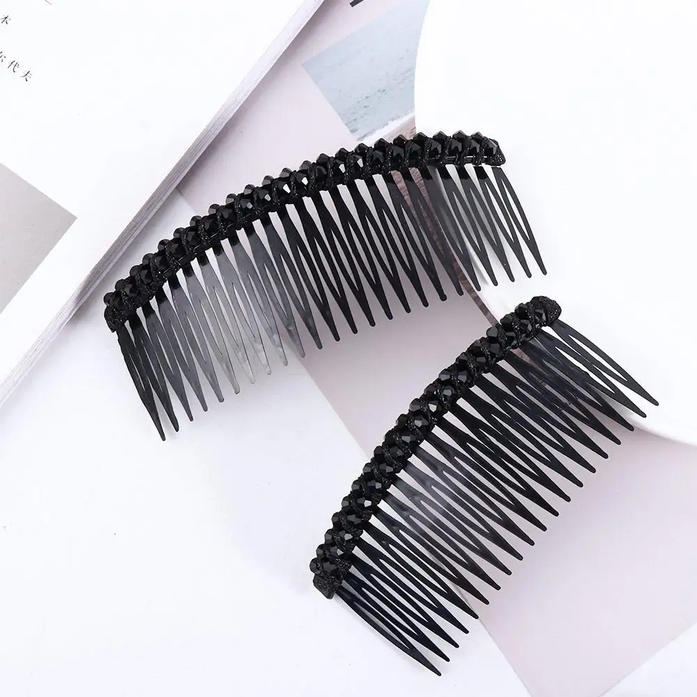 Eleganter Haargummi für Mädchen, Haarband, Haarnadeln, Haarklammern mit Kristallen, Damen-Haarkamm, koreanische Haarspangen, Mädchen-Ponyklammer. – Detail 8