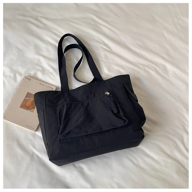 Neue modische Nylon-Schultertasche, große Kapazität, leichte, lässige Alltagstasche, Umhängetasche für Damen – Detail 21