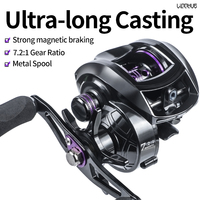 CHILENT Baitcasting Reel AF2000 7.2:1 MAX Drag 17LB Ultra-Light 212g 25-level Magnetic Braking Long Casting Fishing Reel