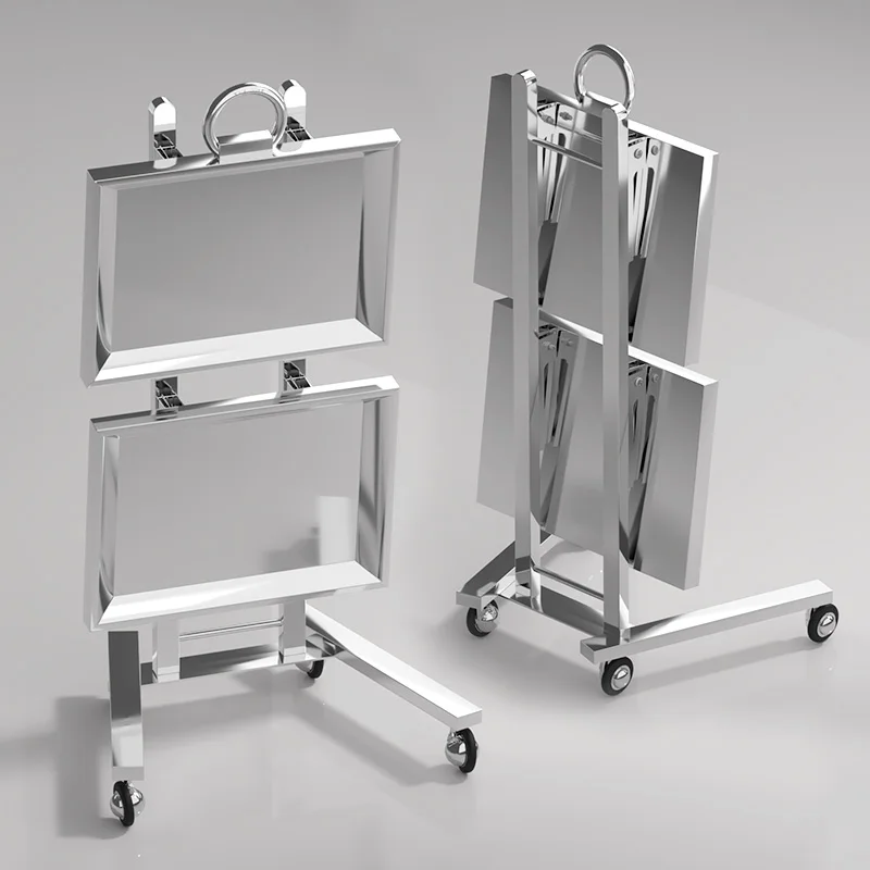 

Stainless Nail Makeup Salon Trolley Luxury Beauty Cosmetic Salon Trolley Rolling Carrello Portaoggetti Salon Furniture RR50ST