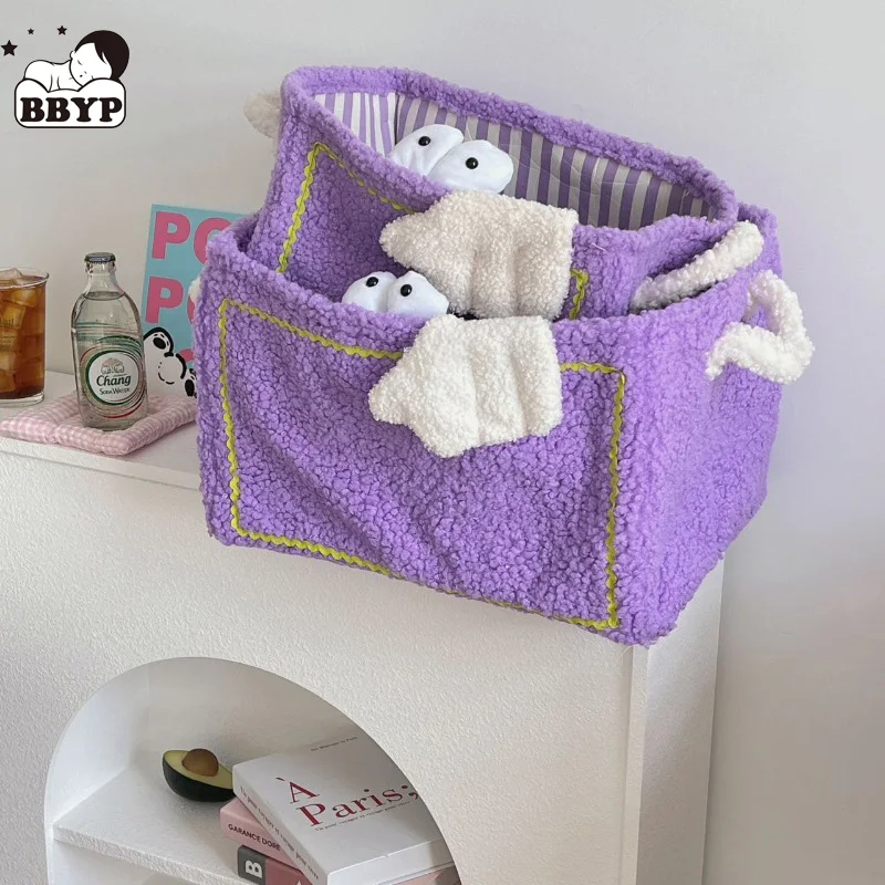 

1Pcs Cute Baby Diaper Bag Nappy Toys Storage Basket Kids Clothes Shoes Organizer Bedding Storage Box Children's Room Decoration