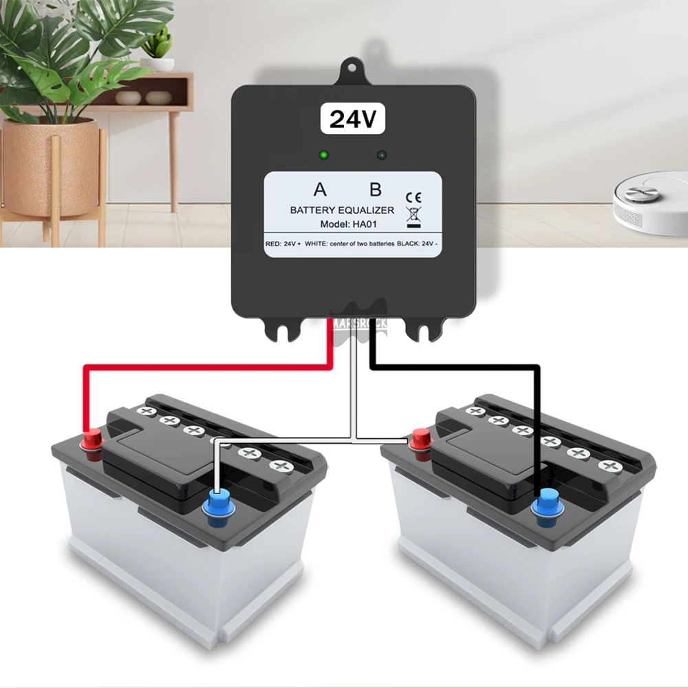 High Quality Battery Equalizer With indicator for 2×12V Battery Suitable for Voltage Regulation and Balance Lithium Batteries