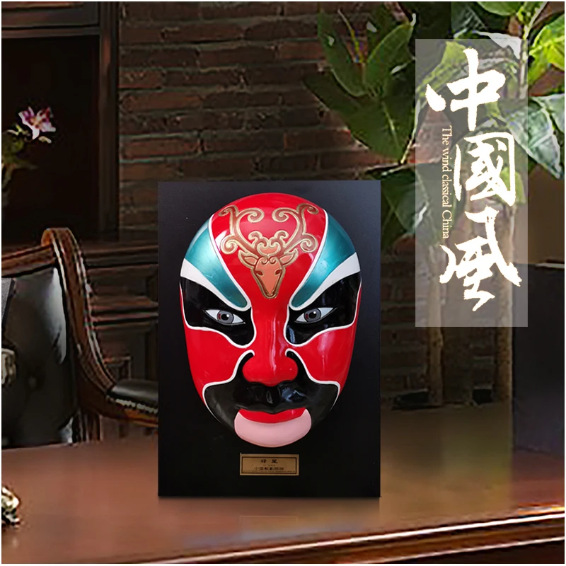 Facial Mask Large Peking Opera Pendants Chinese Characteristic Gift Outdoor Decor Room Decoration decor  wall decor