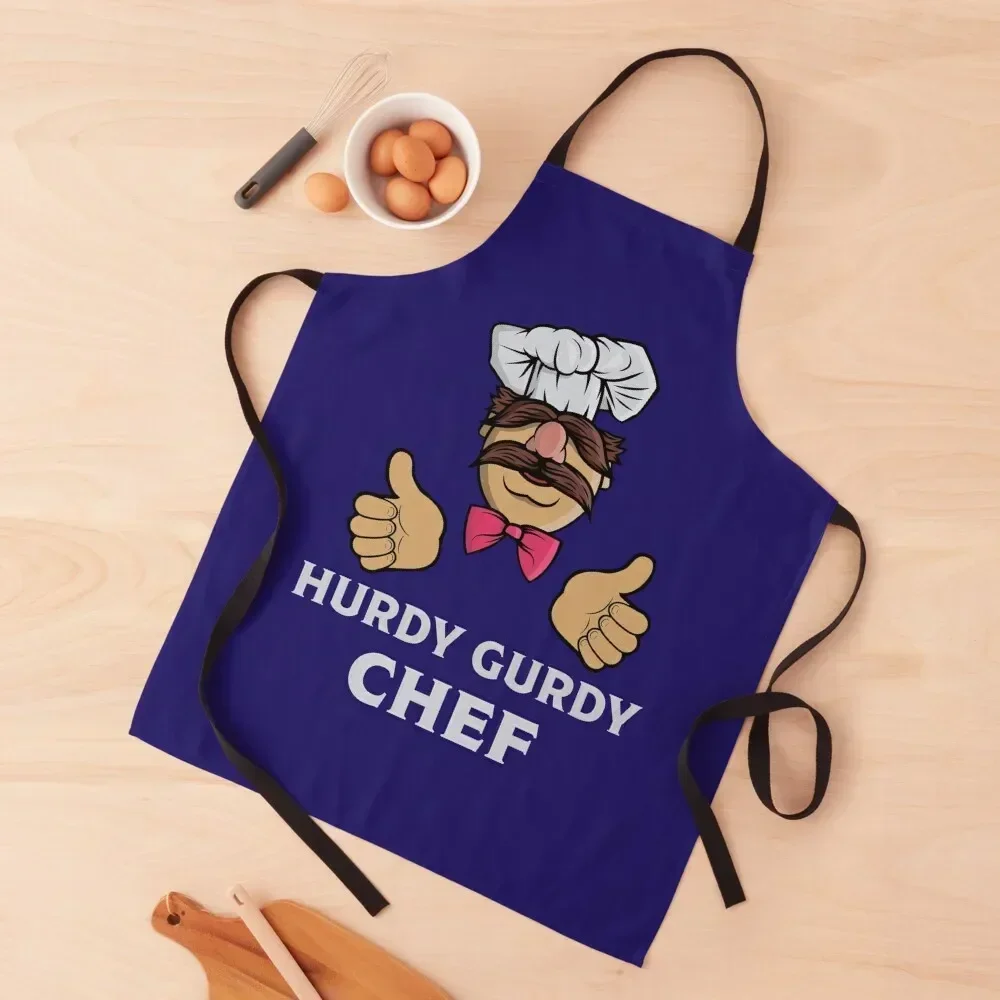 What Der Verk Hurdy Gurdy Bork Bork Microwave Chef - Bad Cook Apron christmas kitchen waiter bib Costume Waiter Apron