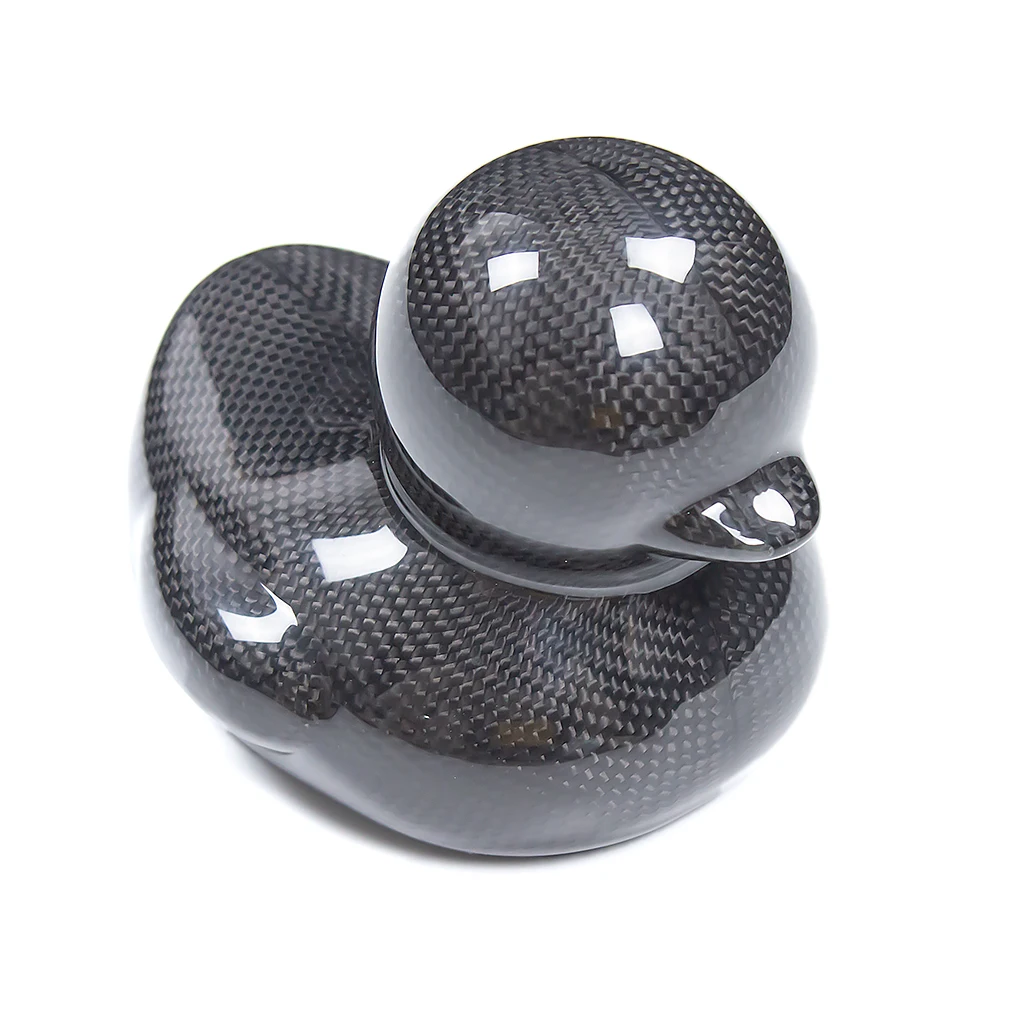 Jewelry Small Ornaments Desktop Duck 100% Pure Dry Carbon Fiber Cute Ducks for Office Home Decoration Unique Modern Duck Statue