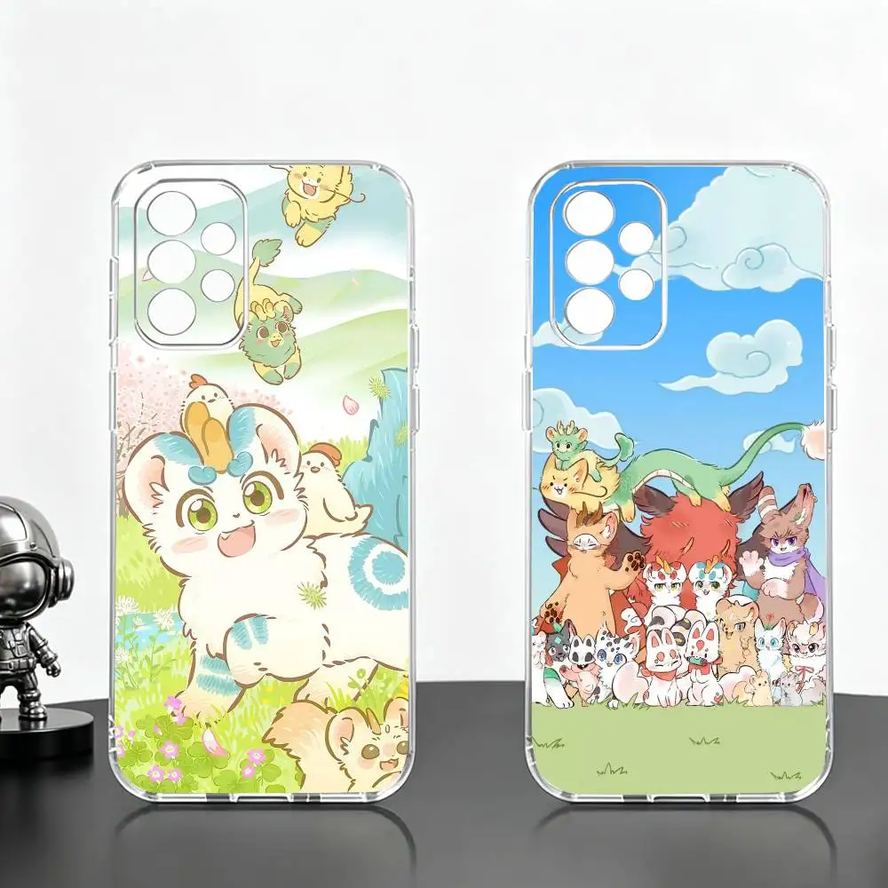 Cute Furry F-Fabulous Beasts  Phone Case Transparent Silicone Soft For Samsung S25,S24,S21,S22,S23,S30,Ultra,S20,Plus,Fe