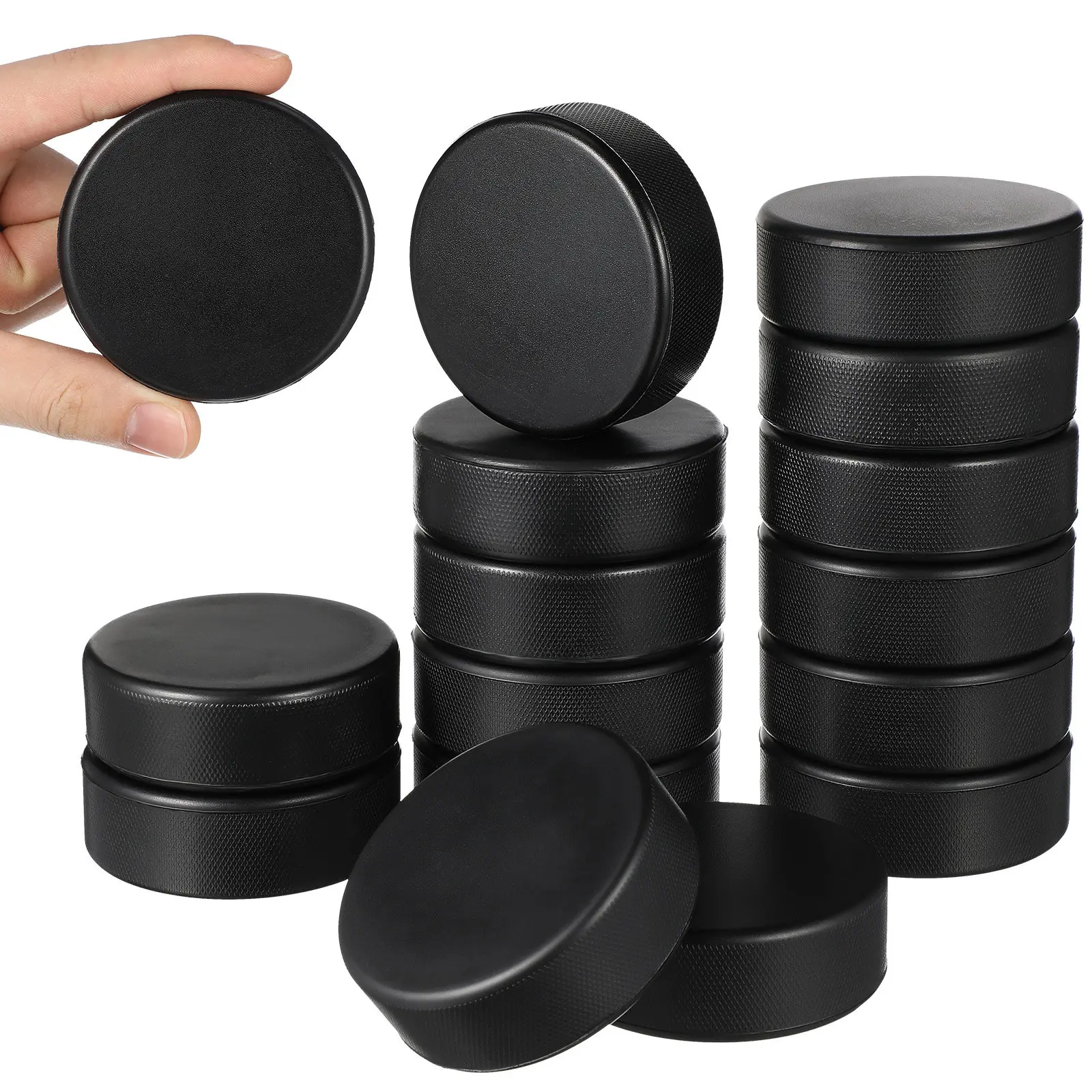 

6Pcs Versatile Foam Ice Hockey Pucks Ideal for Beginners Lightweight Safe Indoor Outdoor Hockey Training Practice Skill