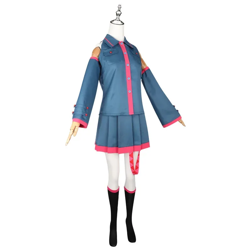 

COSda@Anime Mikuu kasane Teto Cosplay Costume Women Men Grey Pink Dress Cosplay Halloween Costume Cosplay Made Accessorie propsC