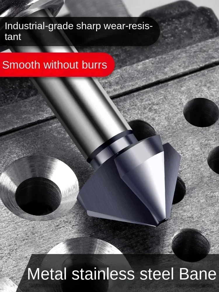 

Chamfer Cutter 90 Degree Three Edge Tungsten Steel Alloy Single Edge Stainless Steel Countersunk Drill BitHot Sales Cheap And Fi