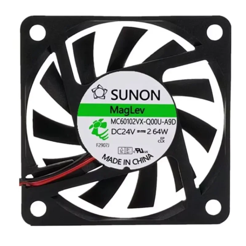 

SUNON MC60102VX-Q00U-A9D Охлаждающий вентилятор для сервера 24 В постоянного тока 2,64 Вт 60x60x10 мм 2-проводной