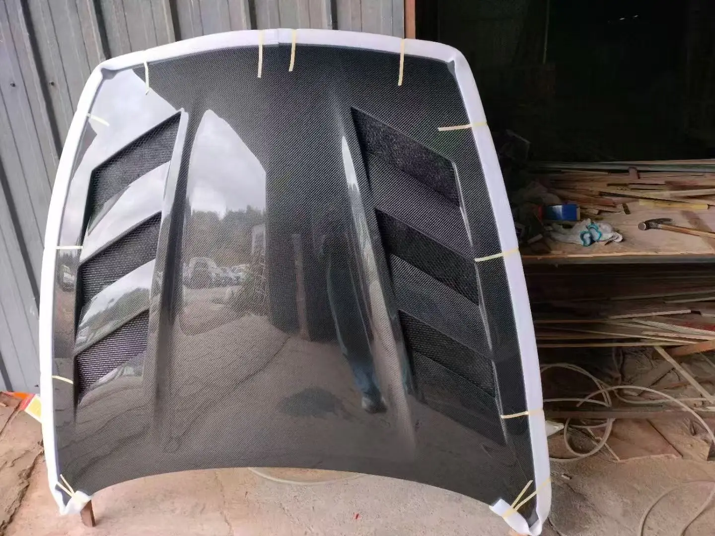 

Real Carbon Fiber Vented Hood For Nissan 370Z Z34 Upgraded Direct Replacement 370Z Carbon Fiber Hood