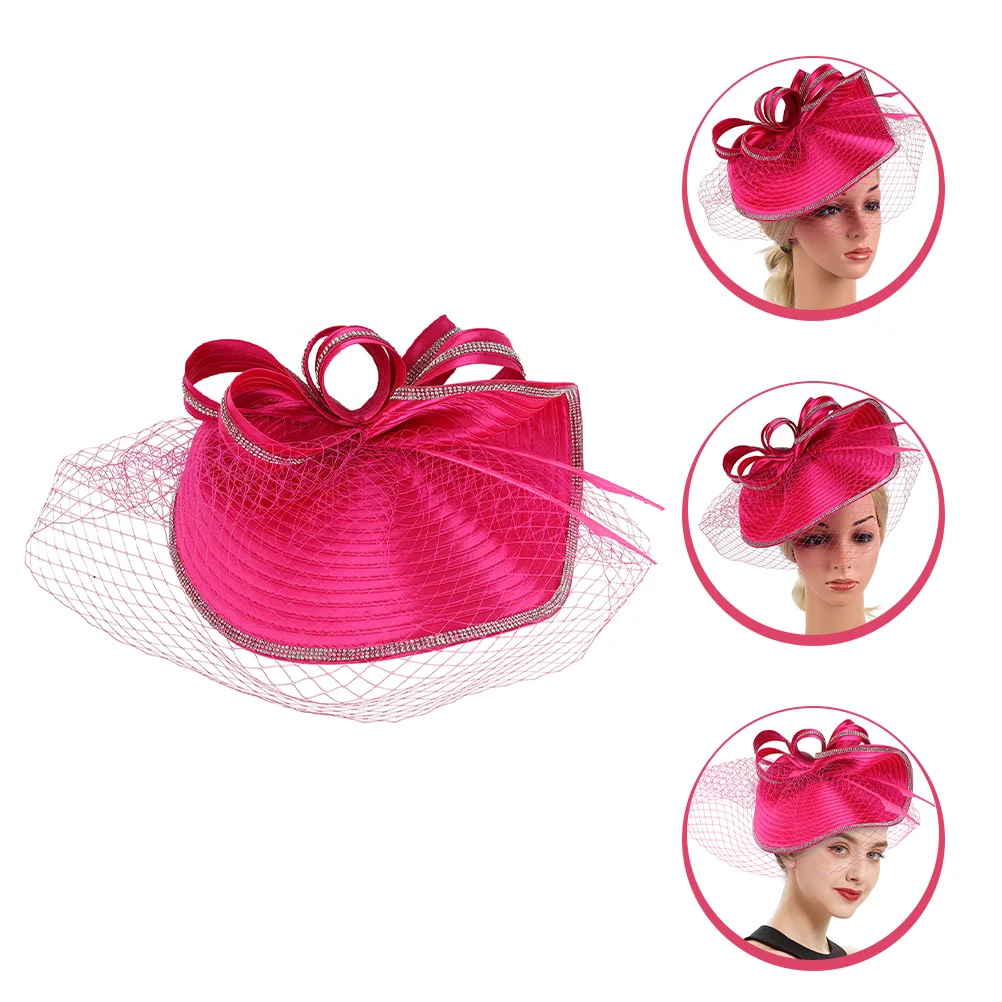 

Cocktail Party Hat Tea Headdress Headband Girl Fascinator Hats for Women Artificial Wedding & Caps