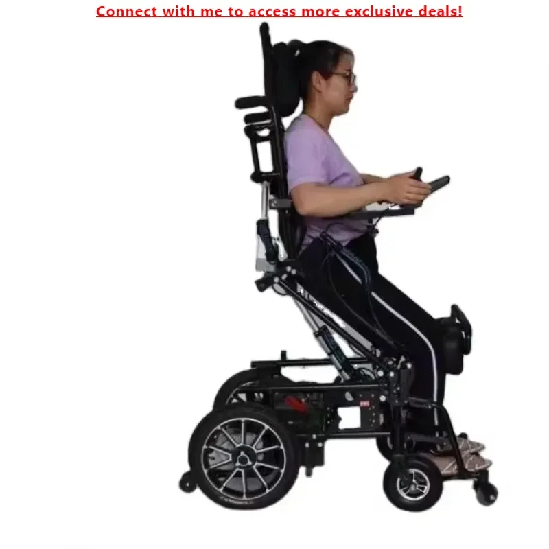 

Deluxe Power Assist Electric Wheelchair With Long Range Battery Reclining And Standing Features Motorized Chair