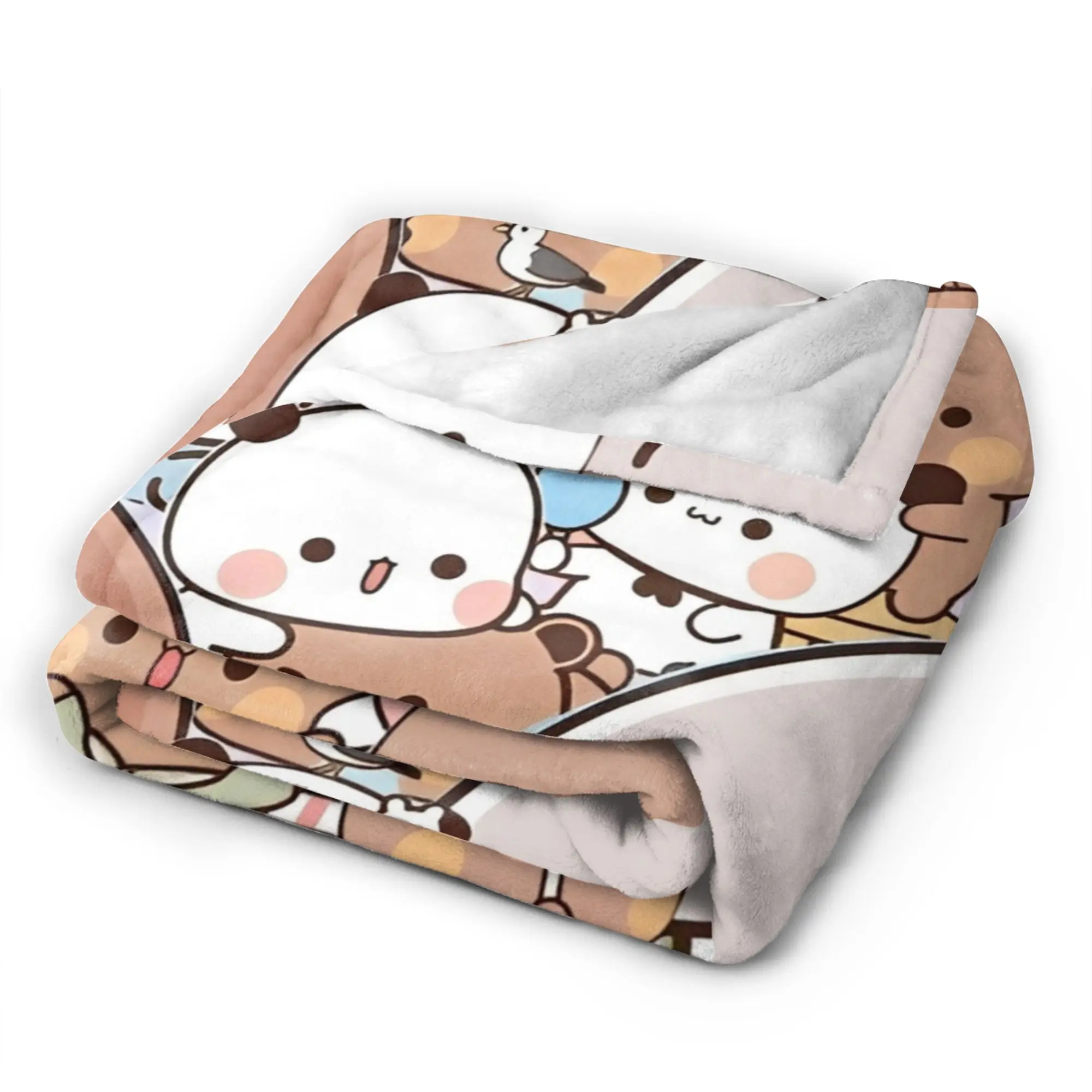 بطانيات بوبو دودو الأنيقة فائقة النعومة من الفلانيل للاسترخاء وقابلة للغسل في الغسالة #4