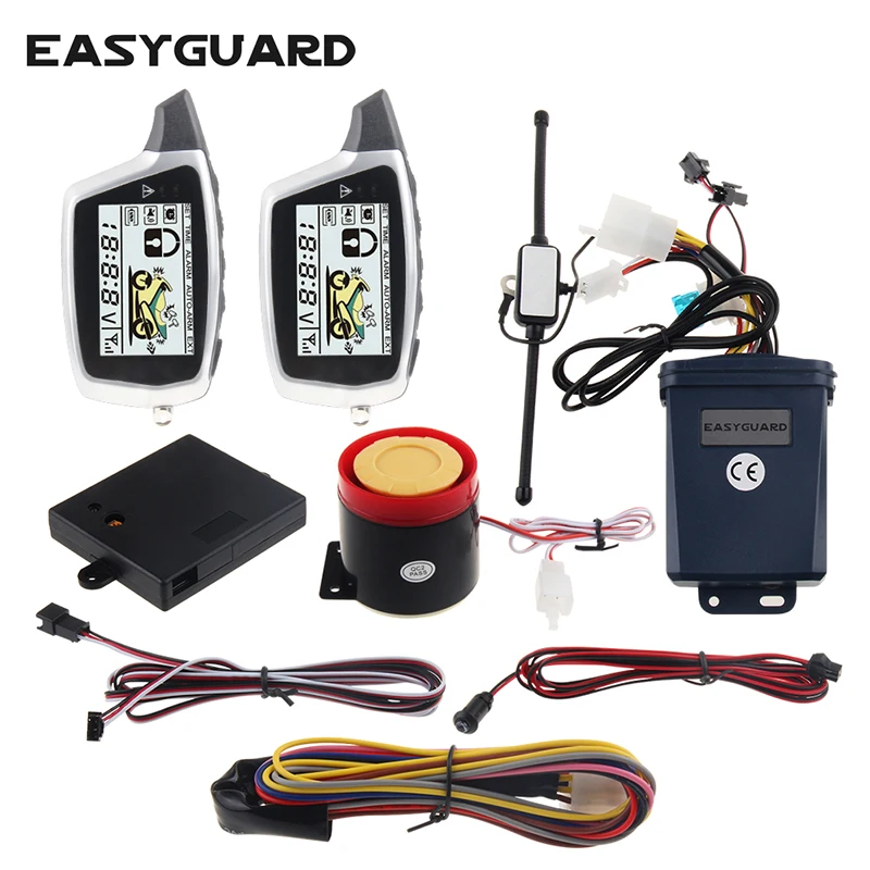 2 Way Alarm Motorcycle Remote Starter Passive Keyless Entry Alarm System Motorcycles