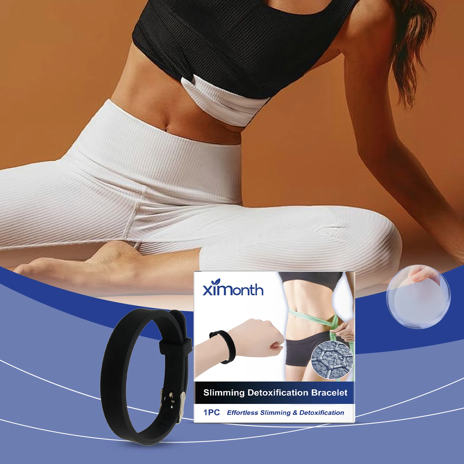 Firming Bracelet Accelerates Fat Burning, Reduces Fat, Promotes Metabolism, Excretion, Detoxification, Comfortable and Healthy