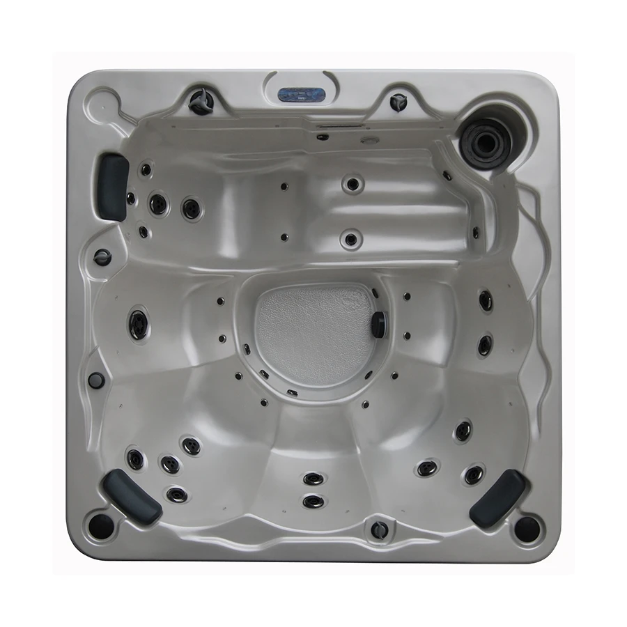 6 People Inflatable Bathtub Adult Plastic Folding Bathtub Whirlpool Spa