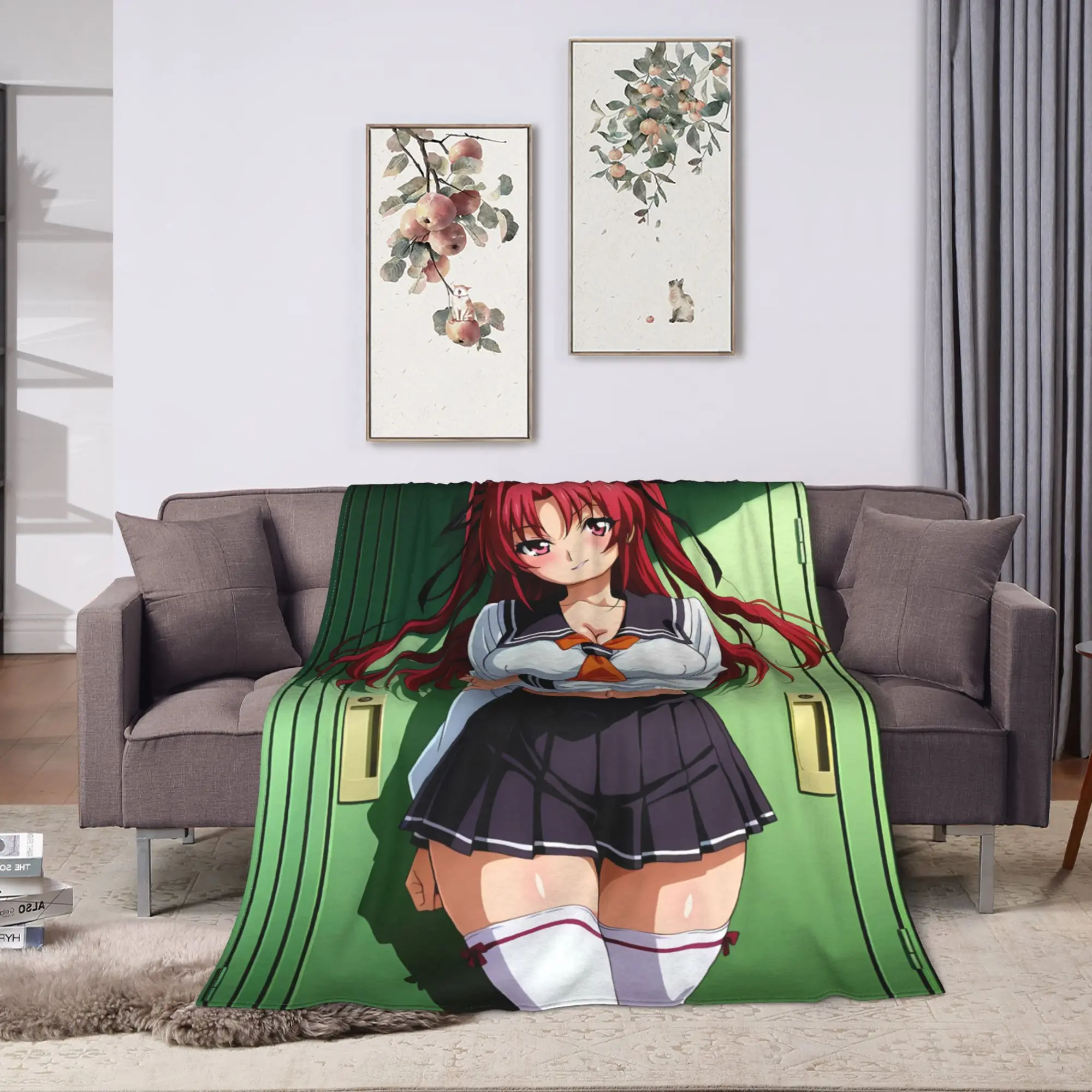 High School DxD  Blankets  Super Soft Comfortable Plush Bedding Throws For Children Bedroom Flannel Bedspread Bed Cover