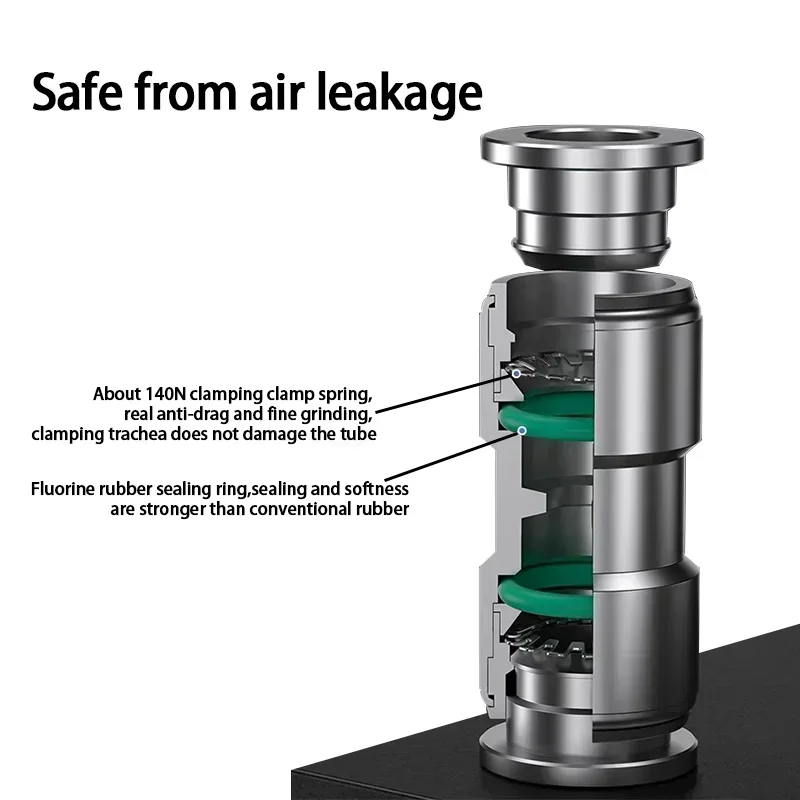 304 Stainless Steel Pneumatic Push-In Fitting PU PG Straight Reducer 4-16mm Air Tube Quick Connector for Compressor 10 50 200PCS