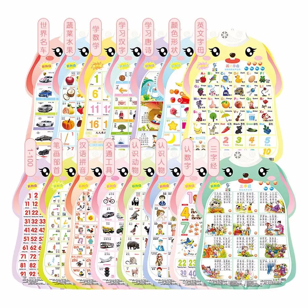 

Electronic Learning Voice Children's Cognitive Enlightenment Baby Learning Toys Audio Wall Chart Audio Book Early Education