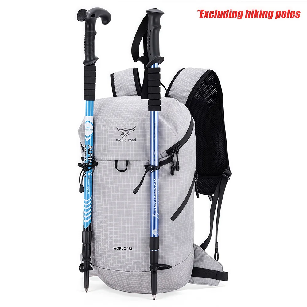 TINSOL 1 Stück Wanderrucksack, wasserdichter und verschleißfester, leichter Rucksack, verstaubar, Outdoor-Sport, Reisen, Camping, Tagesrucksack – Detail 2