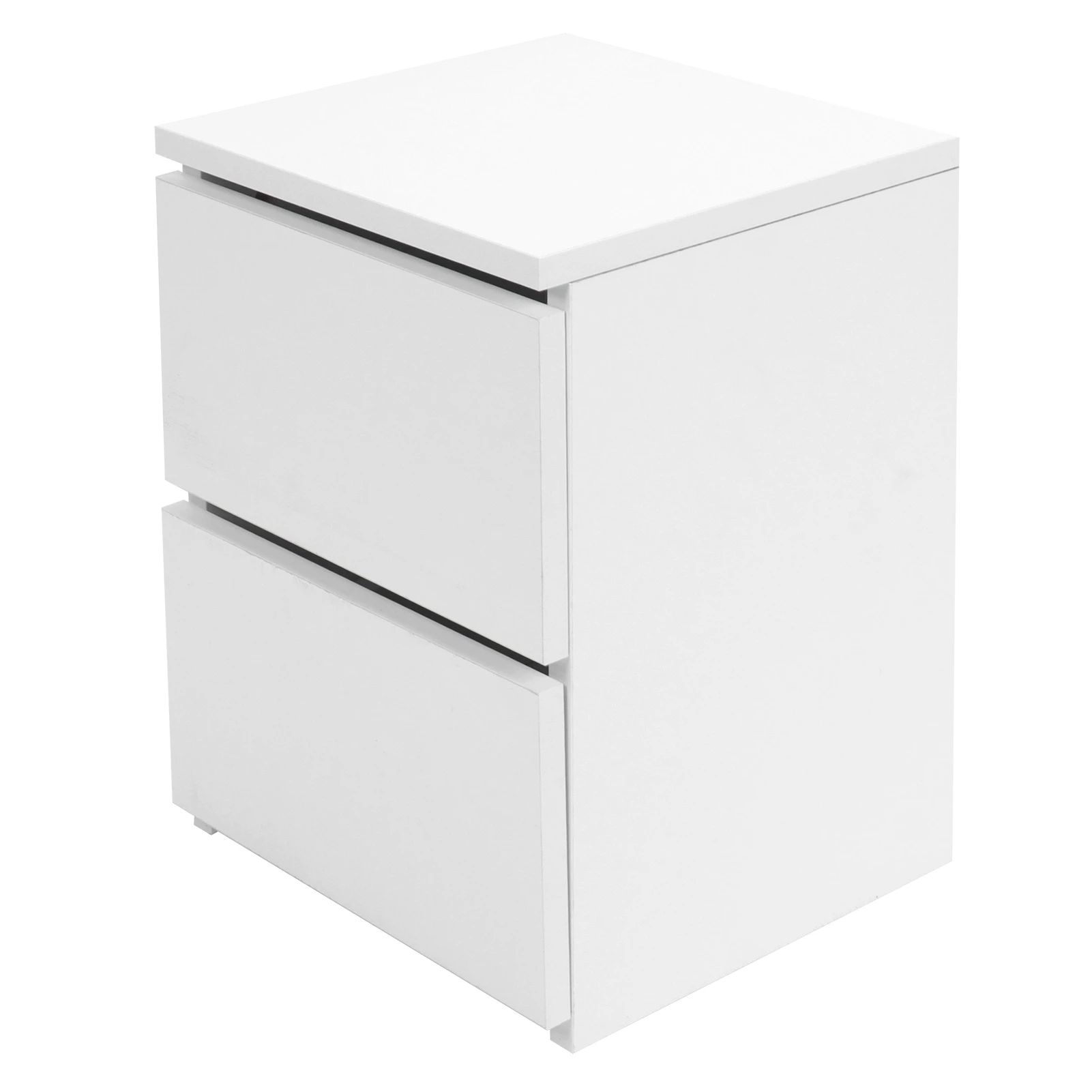 

Bedside Table with 2 Storage Drawers Particleboard Modern Stylish Night Stand Table for Home Bedroom Living Room