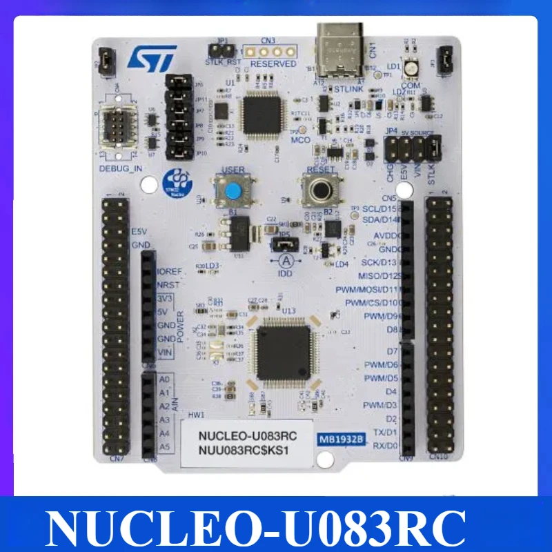 

Плата разработки NUCLEO-U083RC STM32U083 использует микроконтроллер STM32U083RC.