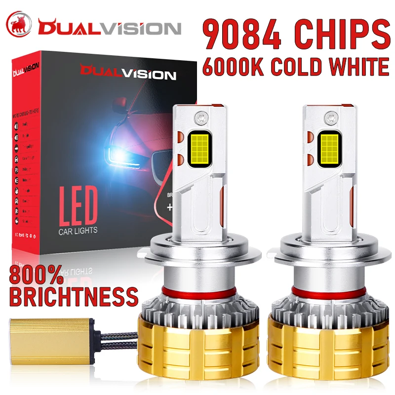 

H4 LED Headlights H7 H1 K5C Canbus No Error H11 H8 H1 HB3 9005 HB4 9006 9012 HIR2 H9 30PCS 9084 CSP Car Light 6000K Fog Lamp 12V