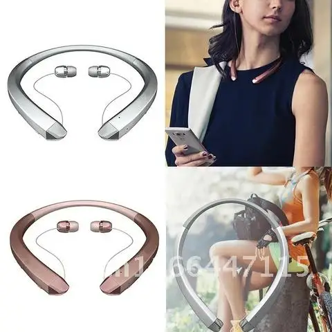 

HBS-910 Bluetooth 4.1 Earphone CSR Tone Sports Neckband Mic Noise Cancelling Stereo Sweat Proof Handsfree Earphones