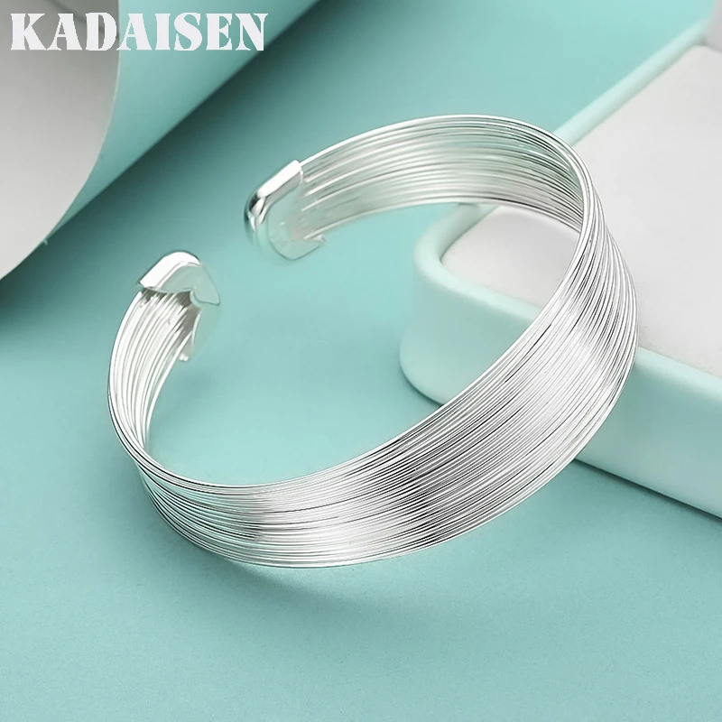 Großhandel Mode-Sonderangebote 925 Sterling Silber Niedliches Armband für Frauen Einfacher Persönlichkeits-Armreif Schmuck Hochzeitsgeschenk