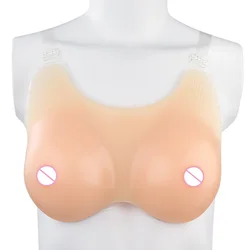 One Piece Beautiful Silicone Fake Breast False Boobs For Suitable For Cross-dressers And Transgender People 600-1200g/pair