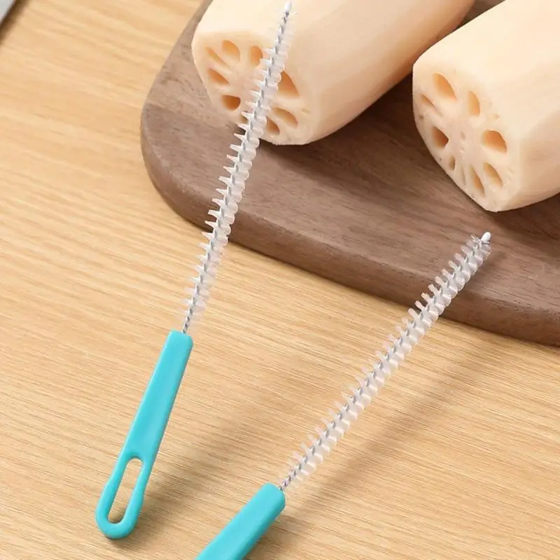 

1pcs Cleaning Brush Milk Bottle Water Cup Straw Piping Tip Cleaner Long Tube Spiral Brushes Lotus Root Washing Tool Soft Brush