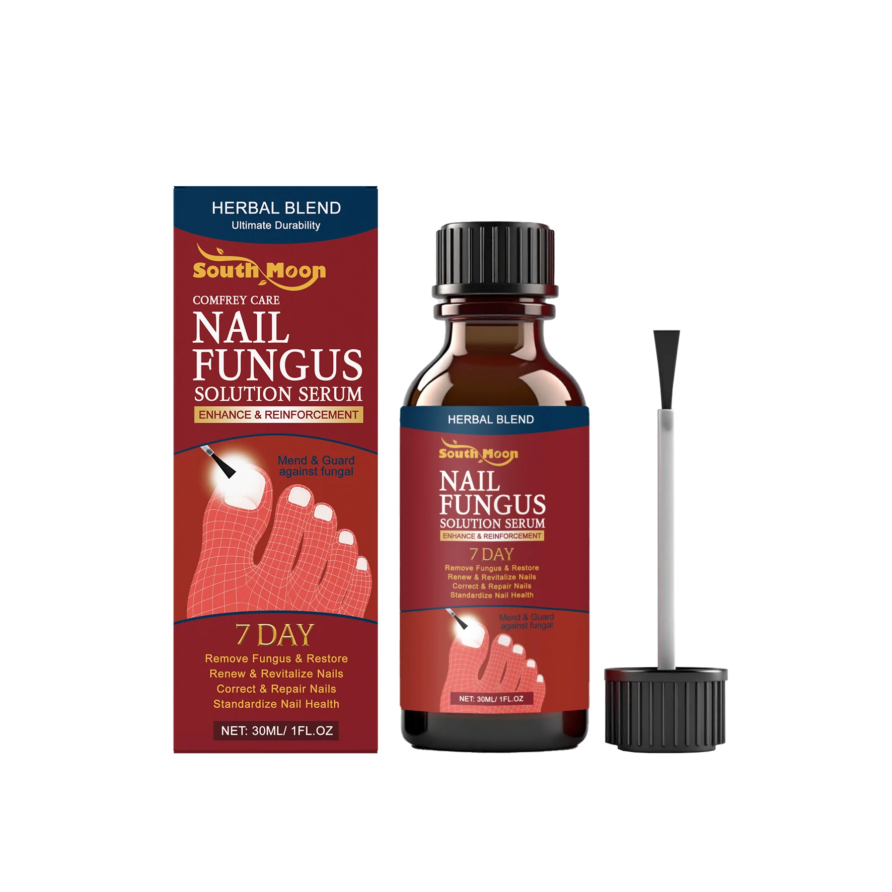 Stärkendes Nagelpflegeserum, nährt effektiv Pilz, stärkt spröde Nägel, spendet die Nageloberfläche