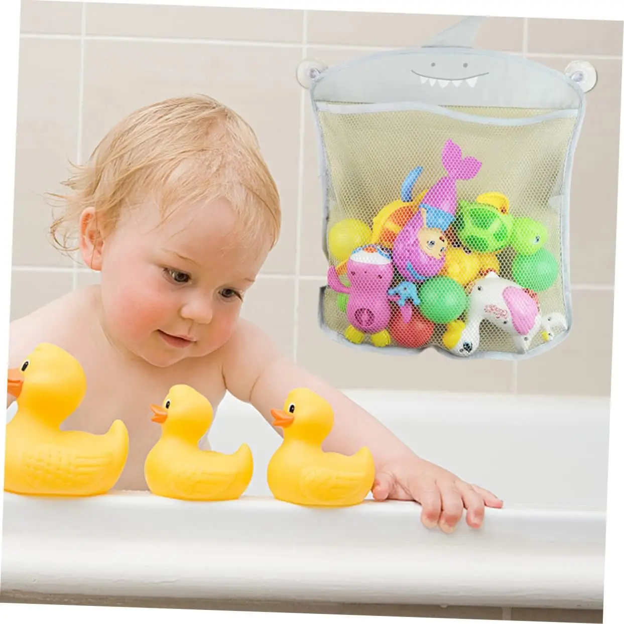 شفط كأس حقيبة التخزين حمام اللعب شفط كأس لعب حمام الطفل لعبة المنظم لعبة حقيبة التخزين جدار حقيبة تخزين قابلة للحمل أشتات Org #1