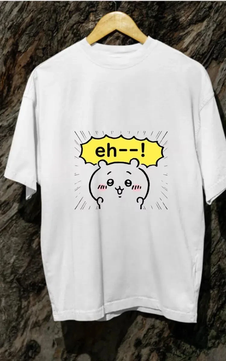 Chiikawa Cartoon Graphic Tee Unisex Kawaii Anime Short Sleeve Japanese Casual Daily Streetwear Fashion Tops