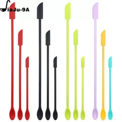 New Product Silicone Mini Spatula Set Lengthened Cosmetic Bottle Jam Double-head Scraper Kitchen Cake Baking Tool Accessories