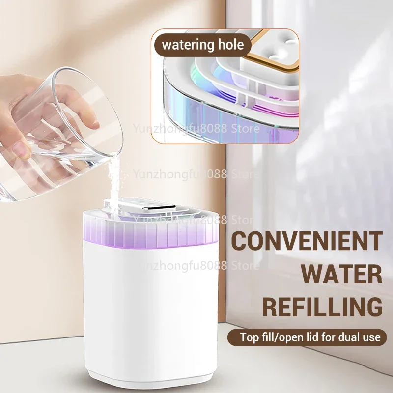 Maifanshi-USB Silent Humidifier, Bedroom, Dormitory, Air Humidifier, Capacity, Household, Essential for Dry Skin Relief, 3L