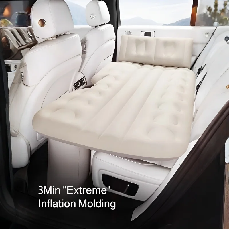 Car Back Electric Inflatable Bed One-touch Inflatable Thick Air Cushion Portable Sleeping Mattress Pad Suitable for Travel