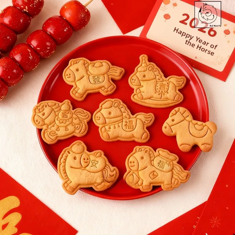 Molde para Hornear, Cortador de Galletas de la Fortuna, Herramientas de Cocina DIY, Utensilios para Hornear, Diseño de Dibujos Animados, Material PLA, Regalo