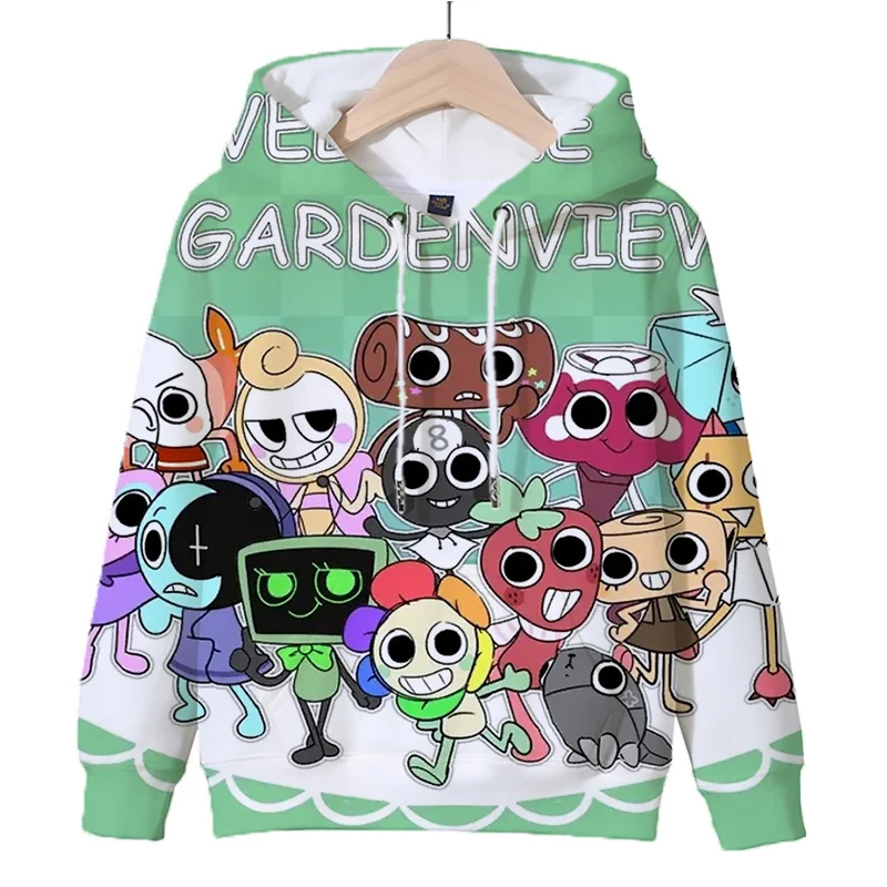 2025 Game Dandys World Hoodie 3D Print Kids Hooded Sweatshirts Boys Cartoon Hoody Tops Children Clothes Girls Harajuku Pullover