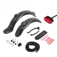 For Xiaomi M365 1S Pro Front Rear Mudguard Winding Protection Cable Spiral Wire Winder Electric Scooter Fender Taillight Parts