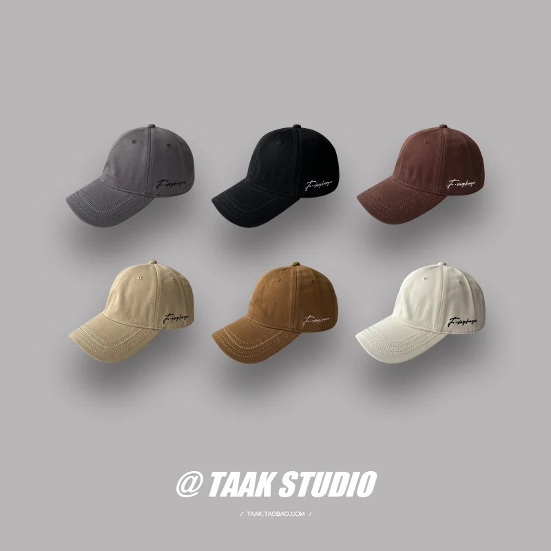 Chapéu Letras Estilo Coreano Verão Feminino Boné de Beisebol All-Matching Moda Rua Peaked Cap Homens na moda