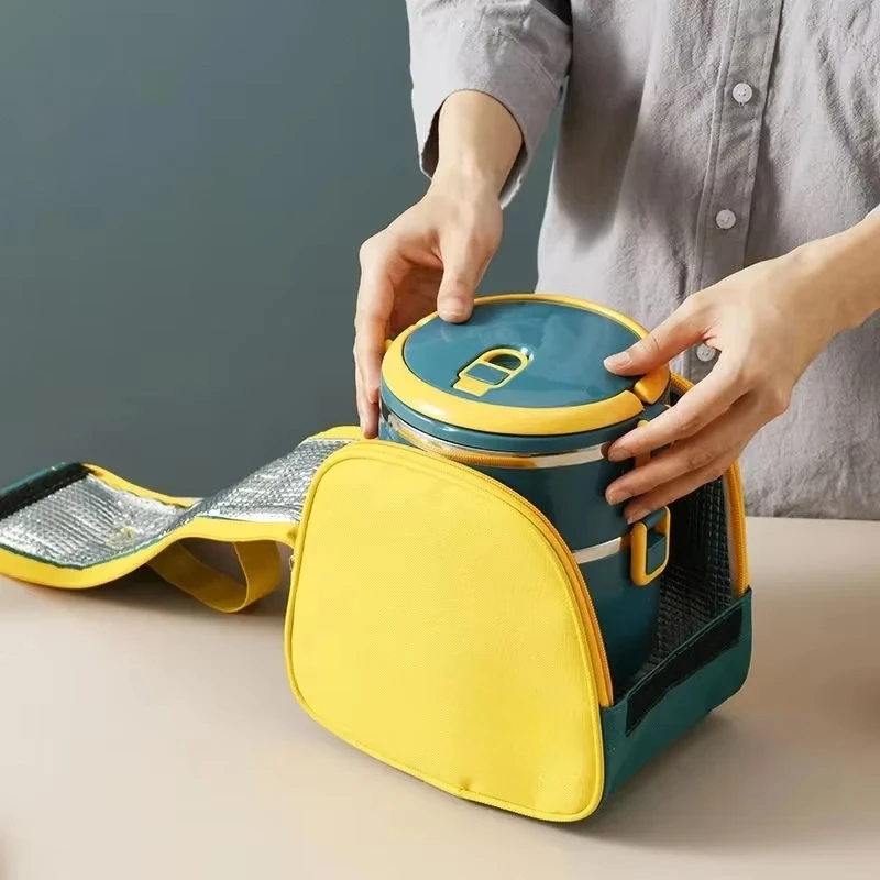 1/2/3/4 Layer Portable Lunch Box Thermo Insulation Bento Thermos Containers Bento Bag Food Warmer for Kids Food Containers - Image 4
