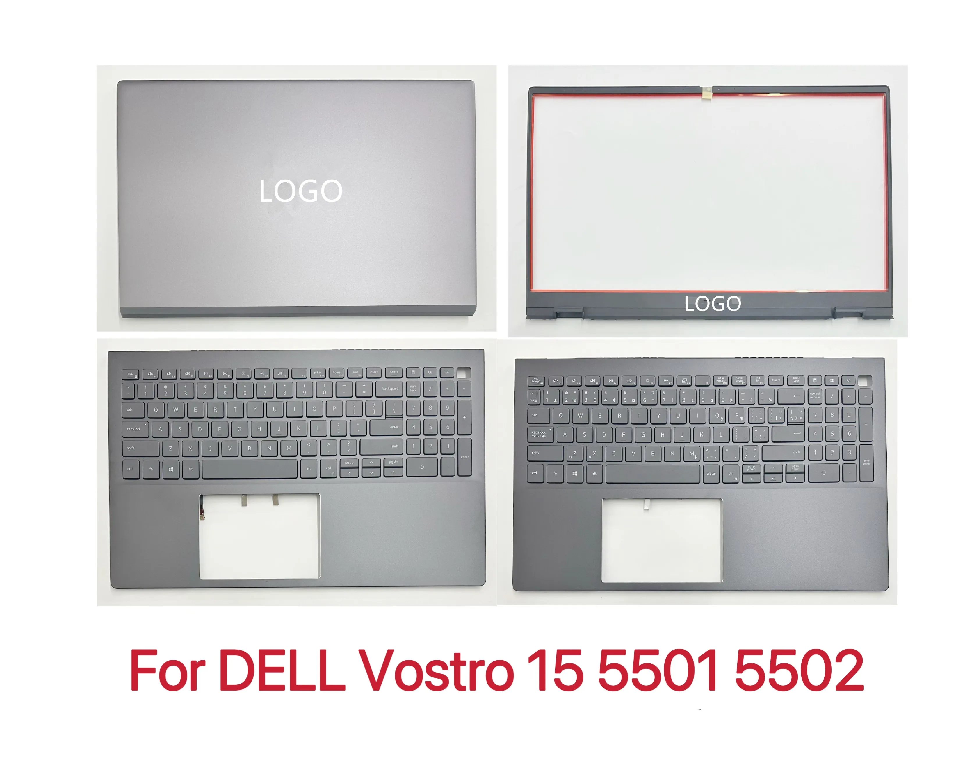 

For Dell Vostro 15 5501 5502 V5501 V5502 Laptop LCD Back Cover Bezel Palmrest Upper Cover Shell with Backlit Keyboard 15.6In