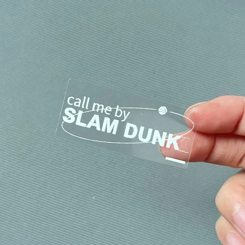 White Ink Waterproof Lip Gloss Label, Transparent Stickers, Transparent Custom Logo, Vinyl Personalized Decoration, 100Pcs