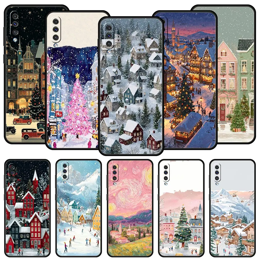 Cartoon Christmas Style Phone Case For Samsung A56 A36 A26 A54 A52 A24 A14 A50 A72 A70 A40 A06 A12 A22 A34 A42 A32 A16 5G Cover