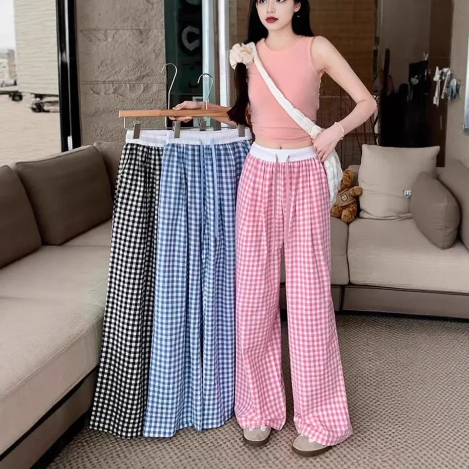 

Широкие брюки, женские хлопковые джоггеры, женские весенние водоотталкивающие саржевые брюки без потерь, минимализм, эластичный подарок для кампуса, блестки в стиле ретро